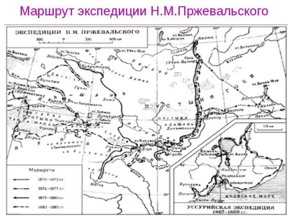 Урок евразия история открытия и освоения. Пржевальский Евразия маршрут. Маршрут экспедиции Пржевальского.