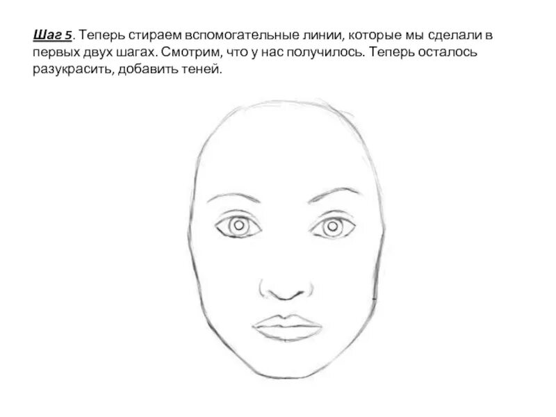 Лицо карандашом мама