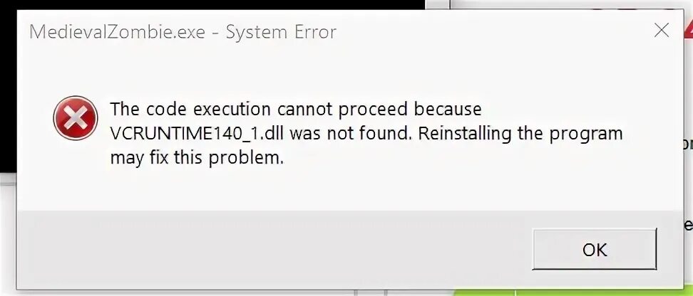 Outlook vcruntime140_1.dll. Vcruntime140_1.dll Rockstar. Dying Light 1 vcruntime140.dll. The code execution cannot proceed because vcruntime140.dll was not found. Reinstalling the application may fix this problem