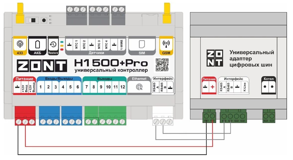 Zont h1500+ Pro. Zont h2000+. Универсальный контроллер Zont h1500+ Pro. Универсальный контроллер Zont h2000+. Zont универсальный адаптер цифровых шин