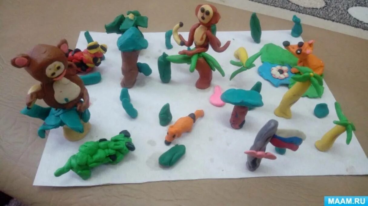 Лепка коллективная лепка «звери в зоопарке». Лепка из пластилина в старшей группе животные. Лепка звери в зоопарке подготовительная. Лепка животных жарких стран. Коллективная лепка «звери в зоопарке» (по рассказам е.
