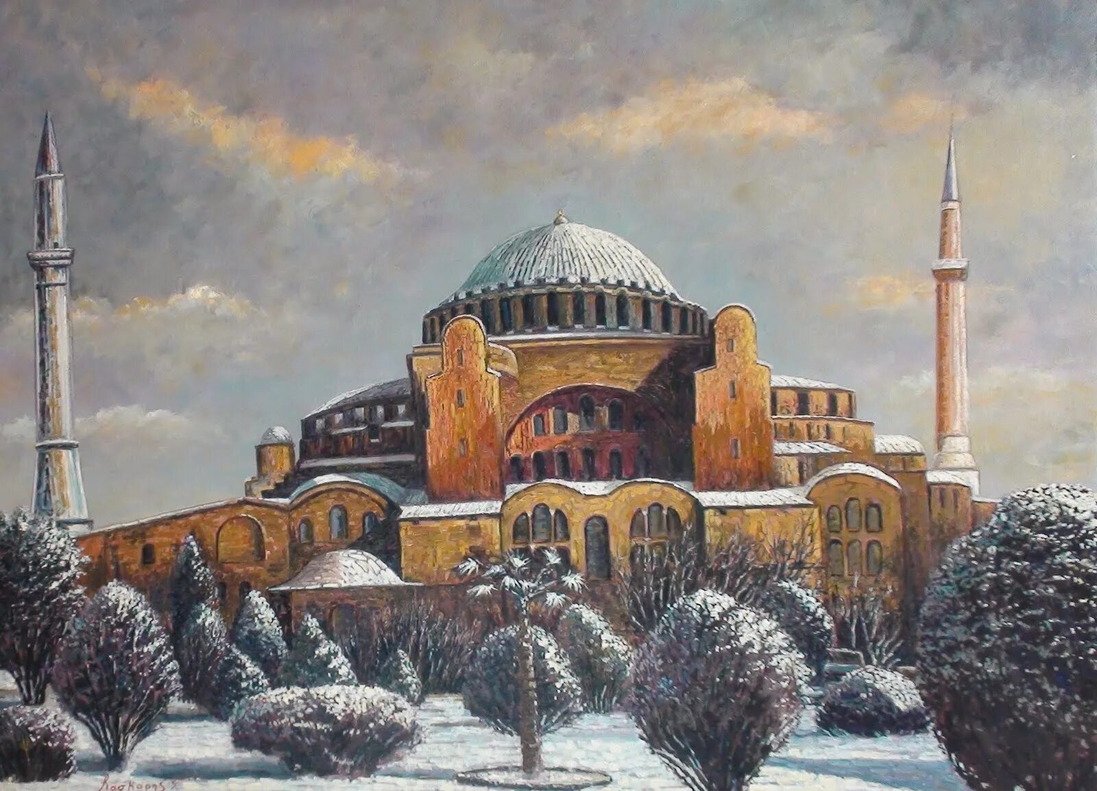 Рисунки святой софии. Стамбул айя софия картина. святая софия константинополь картина. собор святой софии в константинополе арт. айя софия стамбул зима.