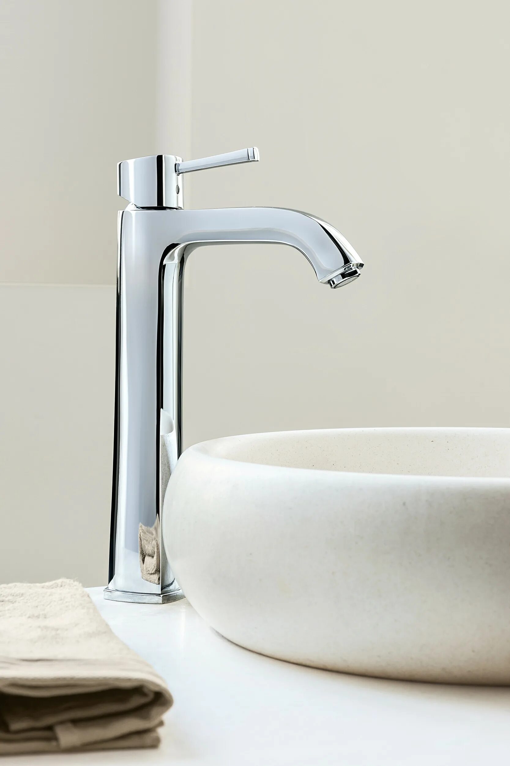 Купить смеситель для раковины grohe. Grohe Grandera смеситель. 23313000grohe. Грое Грандера смеситель для раковины. Смеситель Grohe для раковины высокий.