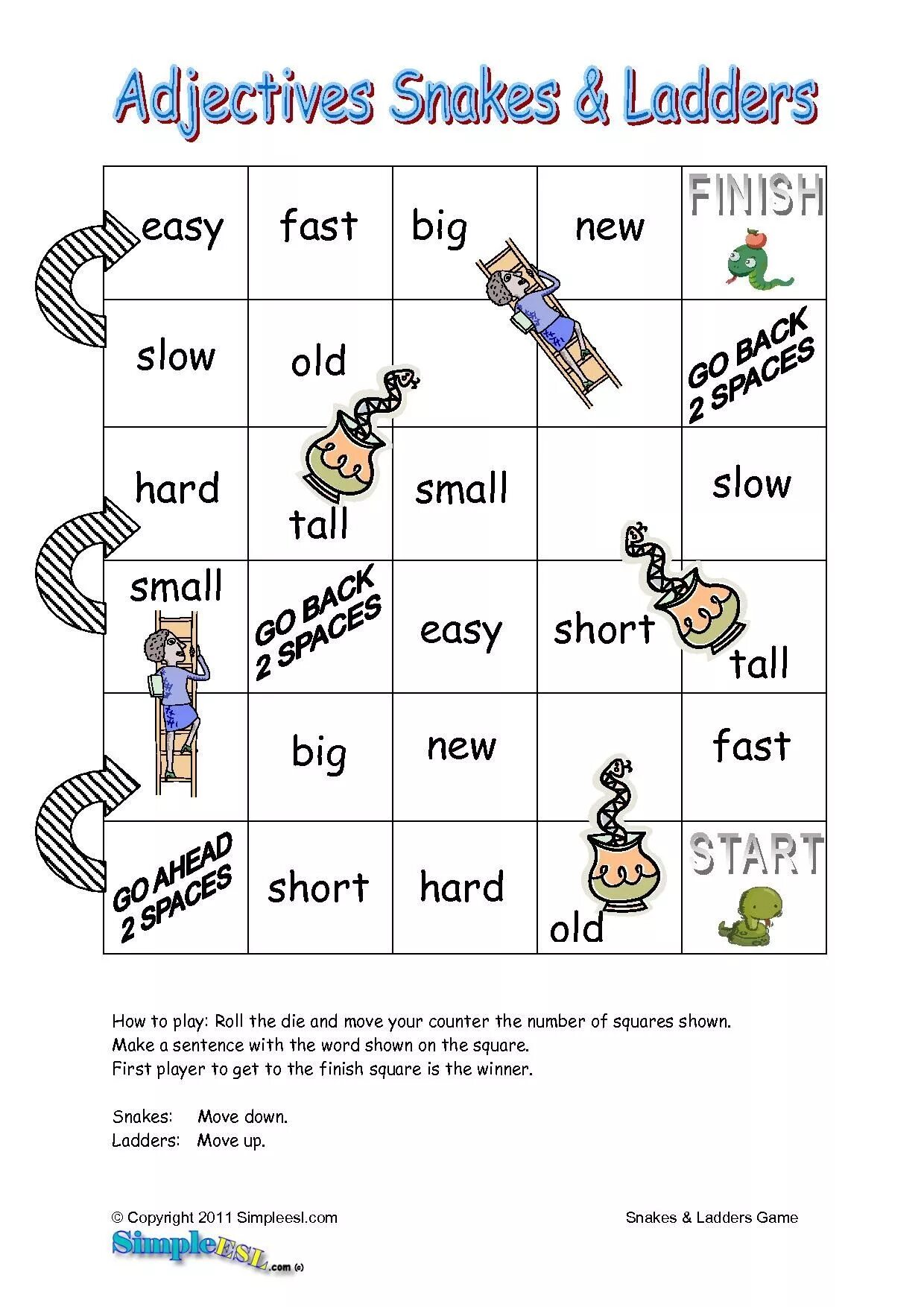 The adjective is games. Игра adjective. Adjectives Board game. Comparative adjectives Board game. Степени прилагательных в английском языке Worksheets.