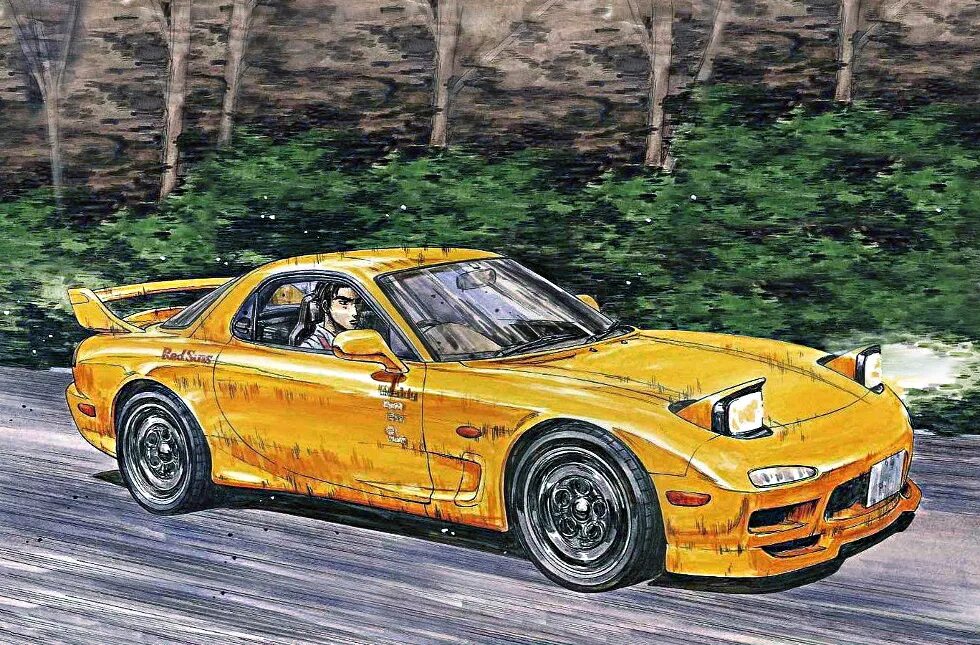 Initial d mazda. Такахаши кейске rx-7. mazda rx 7 keisuke. mazda rx7 fd initial d. mazda rx7 initial d.
