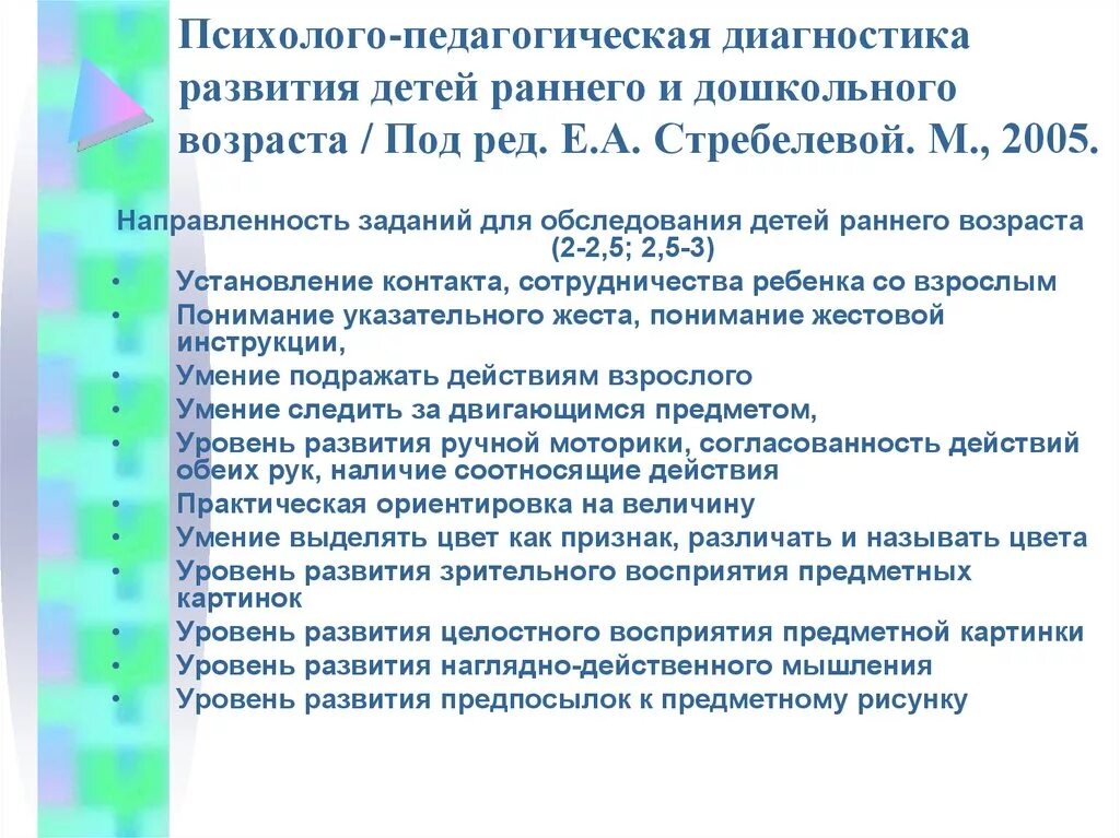 Обследование ребенка дошкольного возраста