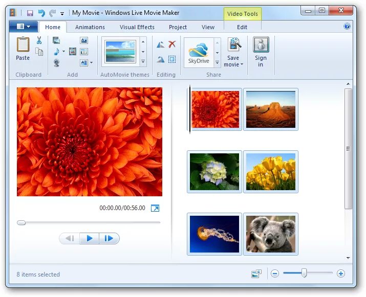 Интерфейс Windows Live movie maker. Windows movie maker Интерфейс. Windows movie maker картинки. Видеоредактор Windows movie maker.