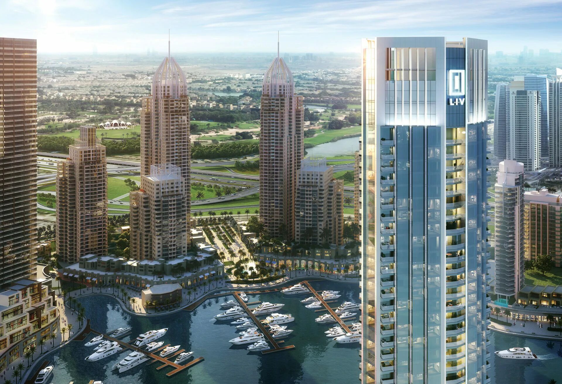 Купить недвижимость в д. Liv Residence Дубаи. Dubai Marina 2022.