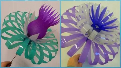 Пластикалық бөтелкелерден жасалған үлкен DIY шыршасы