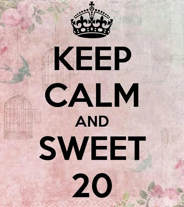 Sweet 20. Sweet twenty. @Sweet_vvvv. Sweet 20 years.