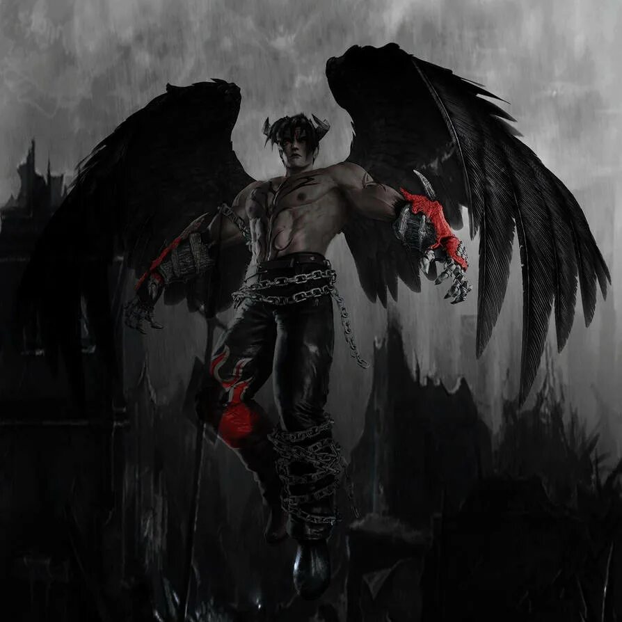 Devil Jin. Падший ангел Самаэль. Devil Jin ава. Devil Jin Art. Demon the fallen