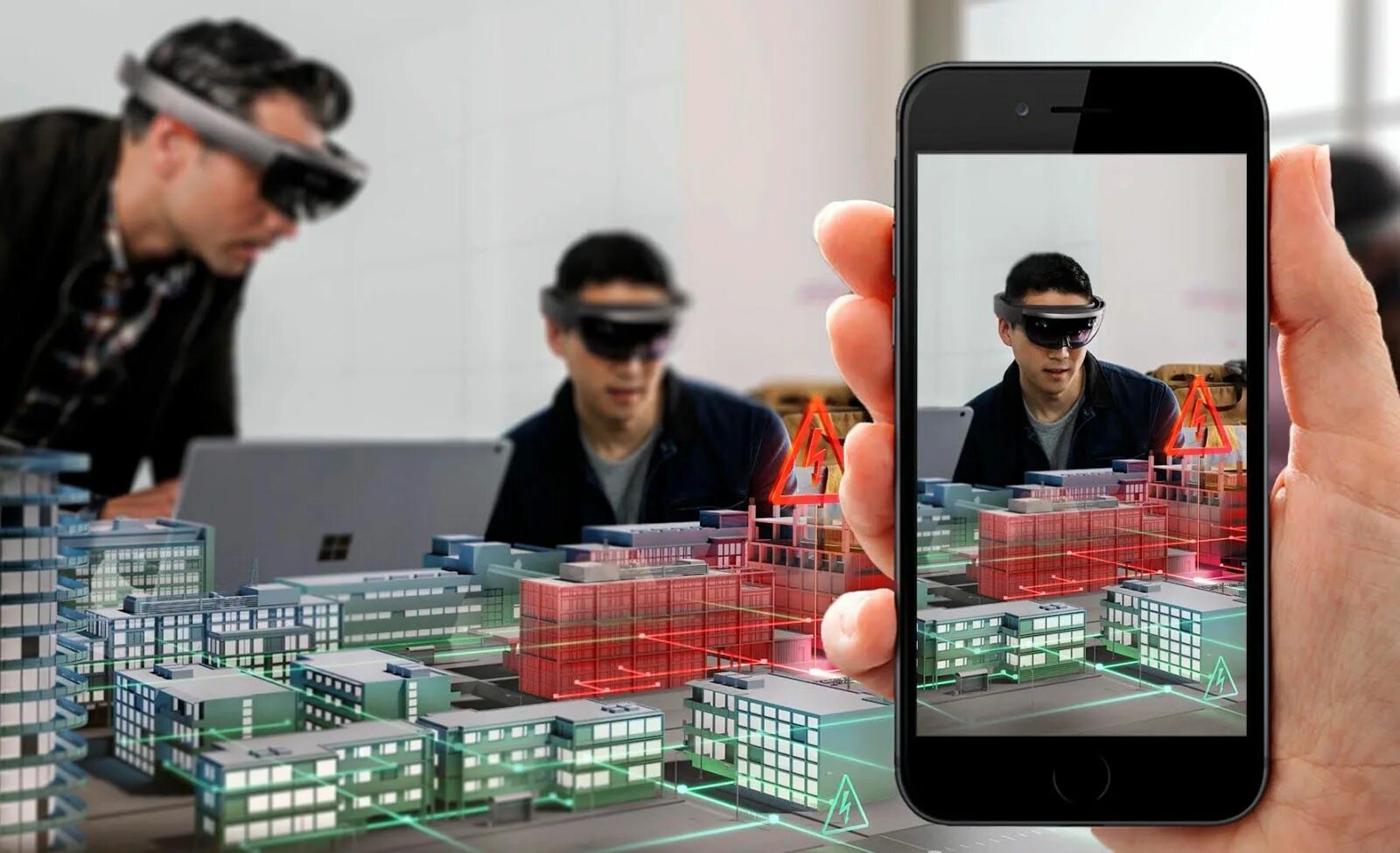 VR В строительстве. Augmented reality Construction HOLOLENS. Смешанная реальность. Augmented reality building. Майкрософт делает телефоны