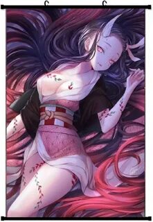 pix Nezuko Full Demon Form Fan Art demon slayer kamado nezuko anime wall sc...