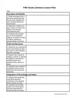 Lesson plan 5 grade
