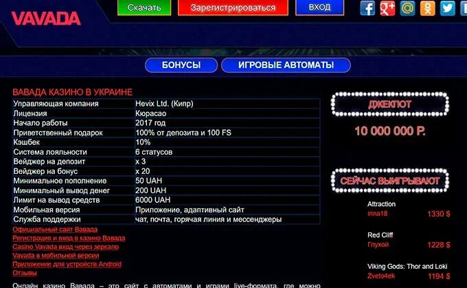 Вавада актуальная на сегодня. Вавада актуальная на сегодня