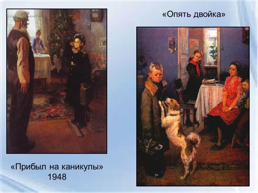 Ф. П. Решетников "прибыл на каникулы" (1948). Фёдор Павлович Решетников опять двойка. Фёдор Павлович Решетников картина мальчишки. Прибыл на каникулы картина.