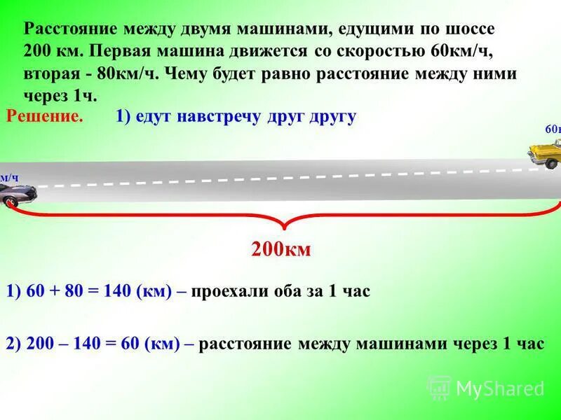 Расстояние первой