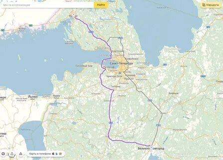 Санкт петербург великий новгород на карте