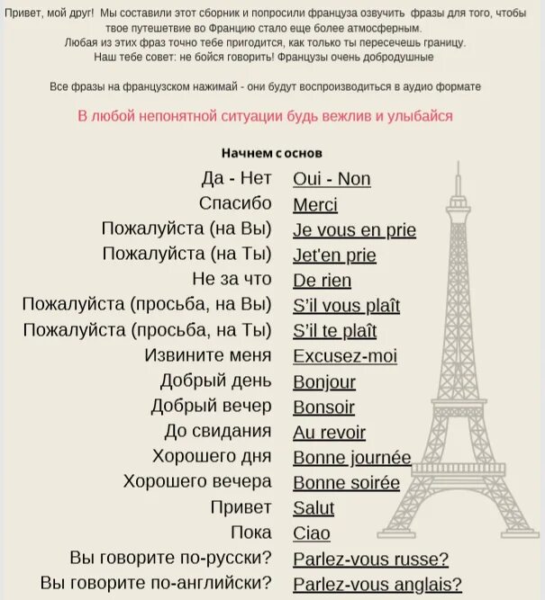 Вопрос к слову франция. Фразы на французском. Французские слова. Красивые фразы на французском. Основные выражения на французском.