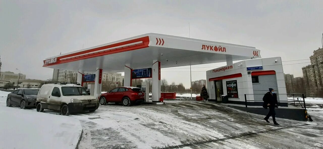 Лукойл ленинский просп 164 стр 1 фото Lukoil, gas station, Moscow, Dmitrovskoye Highway, 65с4 Yandex Maps