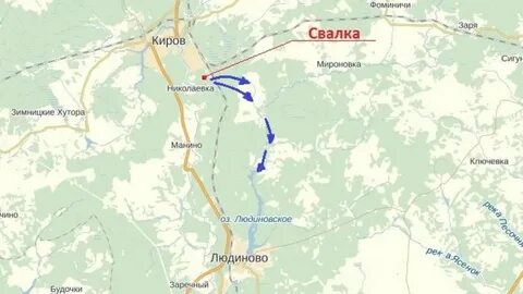 Калуга людиново расстояние