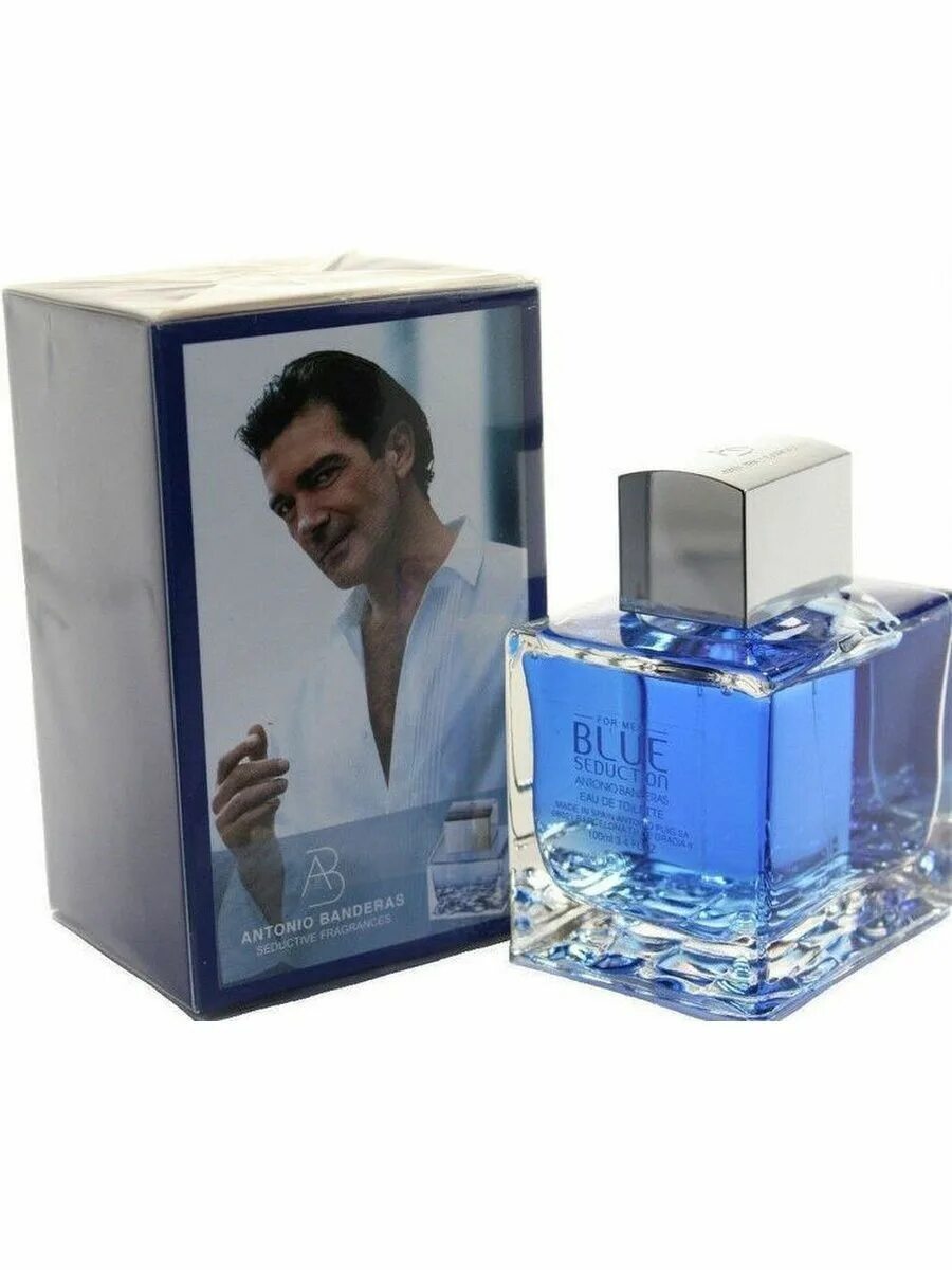 Туалетная вода бандерос. Духи Antonio Banderas Blue. Антонио Бандерас Seduction men духи. Духи Антонио Бандерас мужские Blue. Antonio Banderas Blue Seduction for men 100 мл.