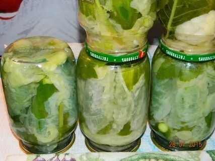 Огурцы листья хрена