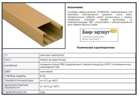 Размеры кабель канала для кабелей пластиковые