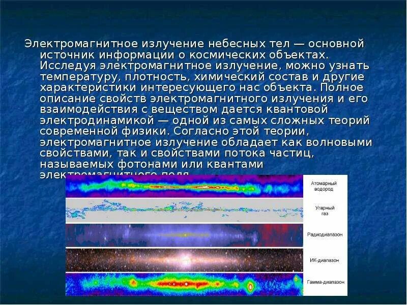 Теория электромагнитных излучений. Электромагнитное излучение небесных тел. Электромагнитное излучение астрономия. Электромагнитное облучение астрономия. Исследование электромагнитного излучения небесных тел.