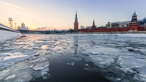 Лед на москве реке