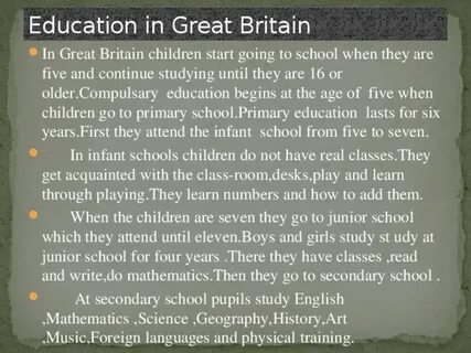 When in britain