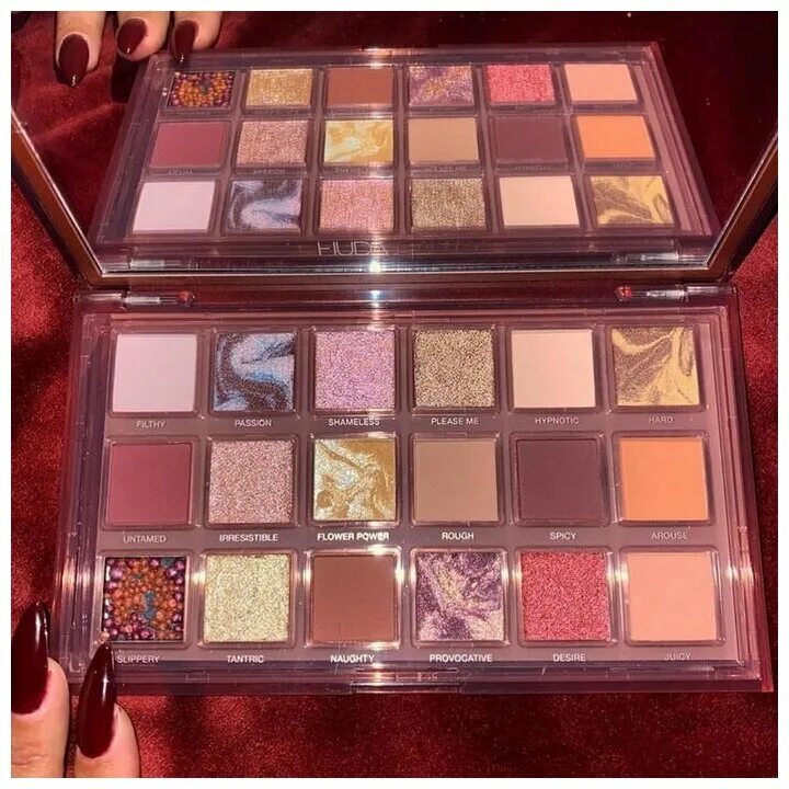 Палетка Huda Beauty Naughty. Тени для век Huda Beauty Naughty nude Eyeshadow Palette 18 цветов. Палетка теней Huda Beauty Rose. Huda Beauty тени Naughty. Палетка худа