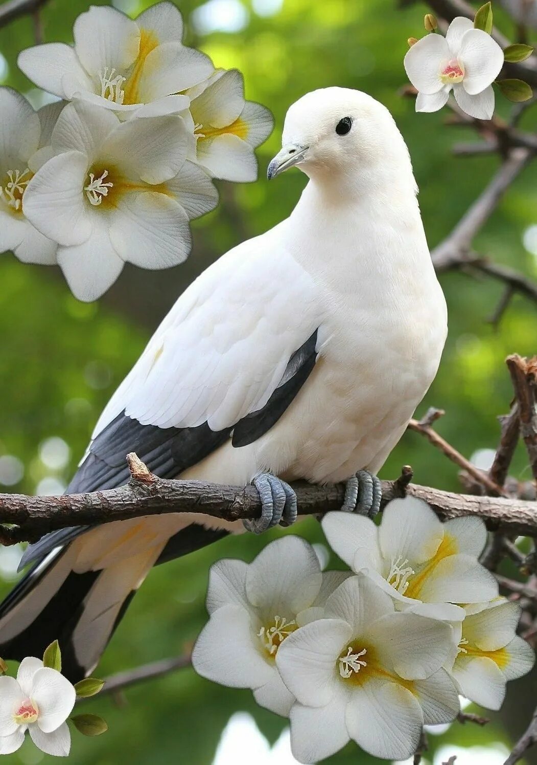 птицы на дереве. большая птица на дереве. большие белые птицы на дереве. журавль. большие белые птицы на дереве.
