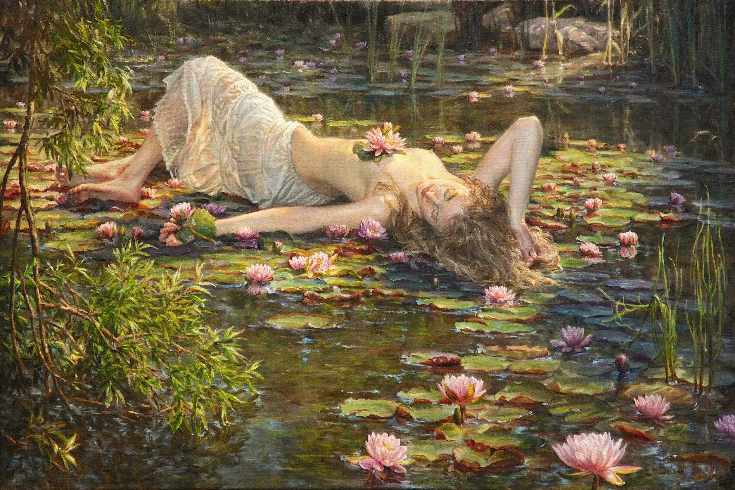 Желать натура. Хелена Беланд картины. Художник Helene Beland. Джон Уильям Уотерхаус Русалка. Прерафаэлиты русалки Уотерхаус.