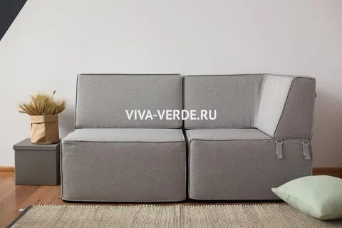 Бескаркасный угловой диван