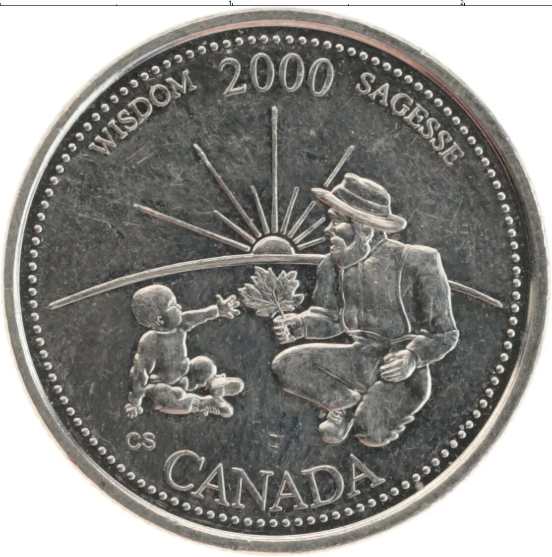 25 Центов 2000. 25 Центов 2000 года Канада. Канада 25 центов 2000 лодка. Монета Канады Миллениум 2000. Достижения 2000 годов