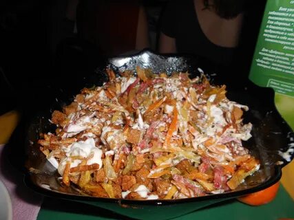 Обжорка с копченой курицей и корейской