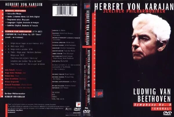 караян симфонии бетховена