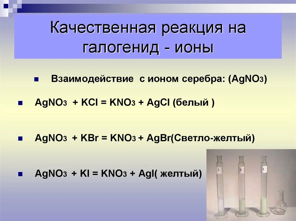 Качественные реакции ионов галогенов. Качественные реакции на ионы галогенов. Осадки галогенидов