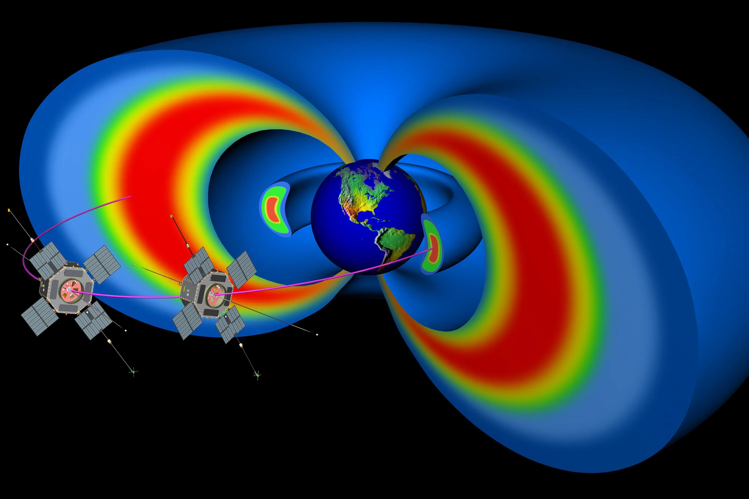 Пояс Ван Аллена. Радиационный пояс Ван Аллена. Магнитосфера планеты земля. Радиационные поля земли.