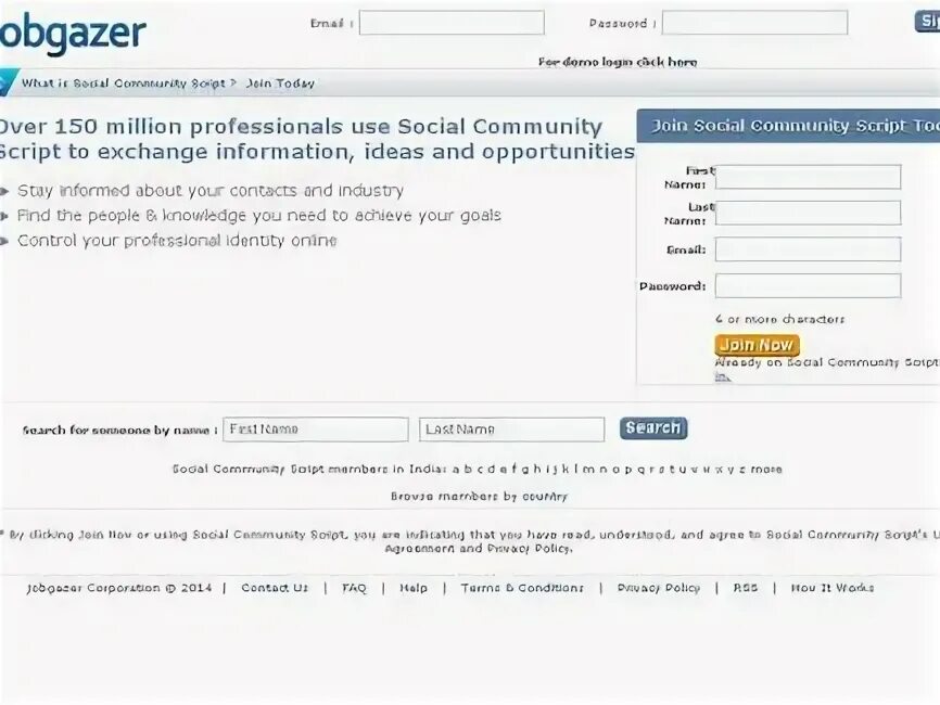 Social community script. Community script.