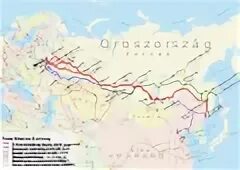 Транссибирская магистраль на карте восточной сибири
