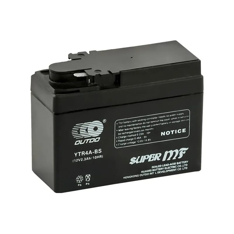 Аккумулятор 2.3. Акб мото 2,3ah outdo ytr4a-bs. outdo аккумуляторы ytr4a-bs(mf). ytr4a-bs 12v 2 3ah. аккумулятор super mf ytr4a-bs 12v4ah10hr.
