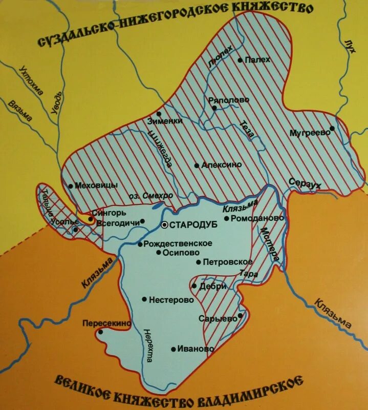 Стародубское княжество на Клязьме. Стародуб на Клязьме на карте. Городецкое княжество карта. Стародубское княжество на карте. Стародуб на карте