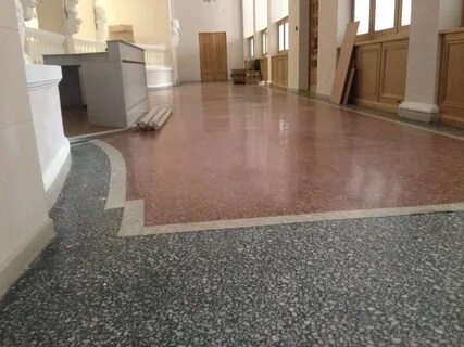Полы из мраморной крошки