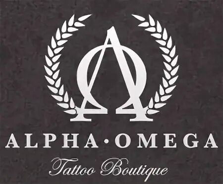 Магазин альфа омега. Логотип Alpha Omega. Центр Альфа и Омега. Альфа и Омега знаки тату. Знак Альфа тату.