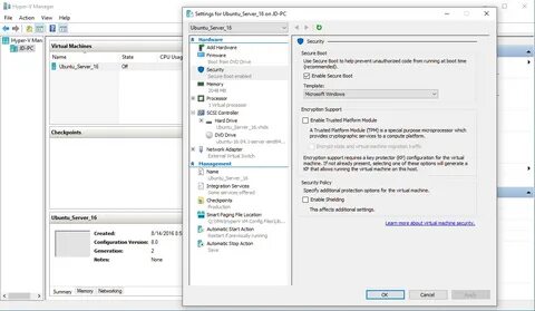 Ubuntu hyper v