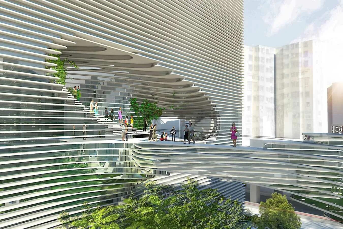 Big architecture. Здание куб. дырявое здание. тайвань. здание-куб «ted». «big».