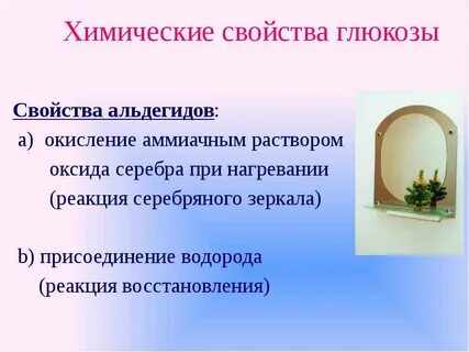 Глюкоза аммиачный раствор оксида серебра 1