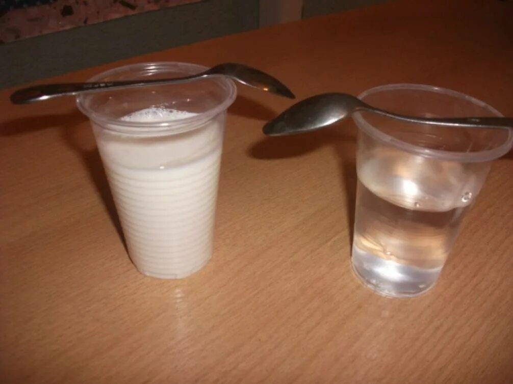 Налейте в пластиковый стакан воды. Опыты с молоком. Опыт вода и молоко. Опыты с молоком для детей. Экспериментирование с молоком.